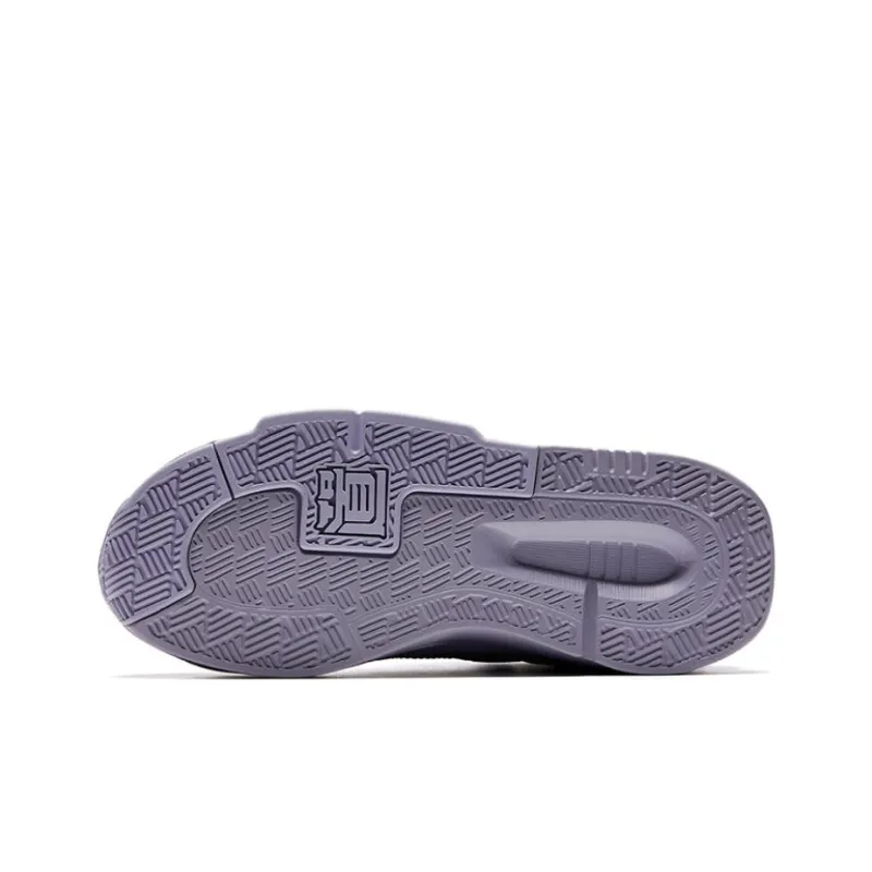 Anta Bastard 4 Anti Slip Wear Resistant Mid Top Skateboard Shoes Women's Purple-4