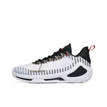 Anta Alien 3 SE Wear Resistant Low Top Basketball Shoes Men's White Black