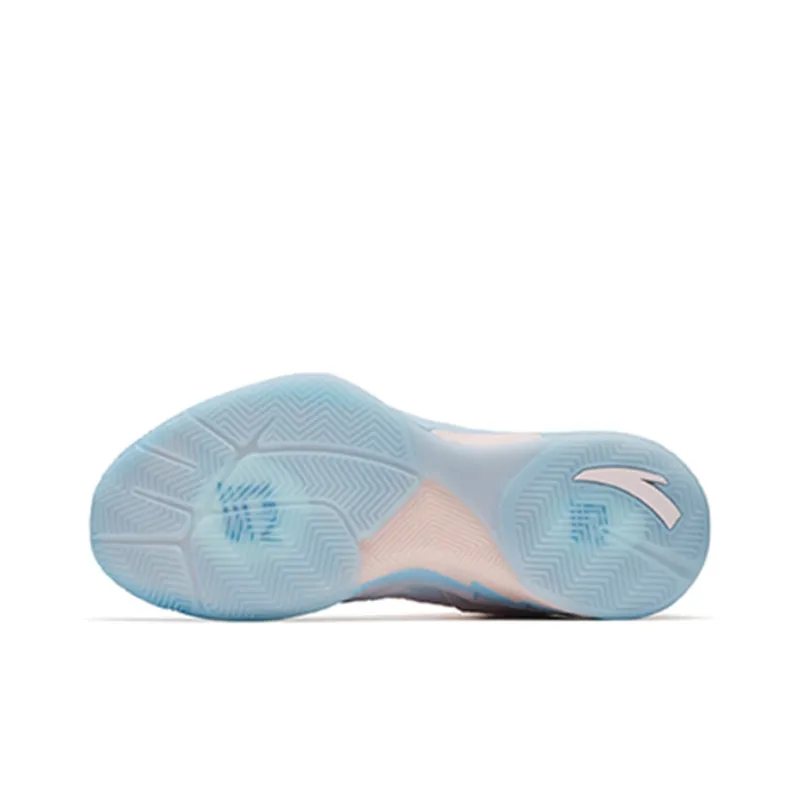 Anta KT1 Pro Cushioning Anti-Slip And Wear-Resistant Breathable Coverage Support High-Top Basketball Shoes Pink Blue-5