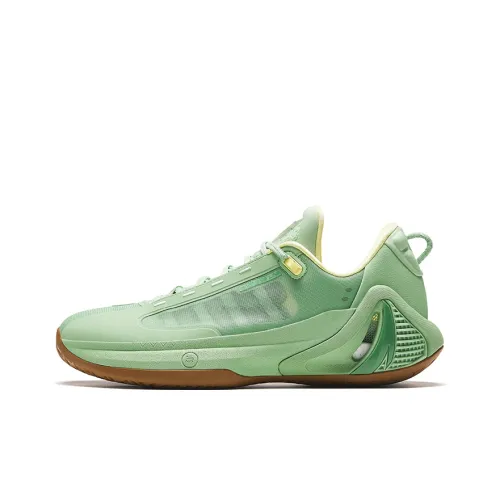 ANTA GH4 Basketball Shoes Men Low-Top Green/Brown