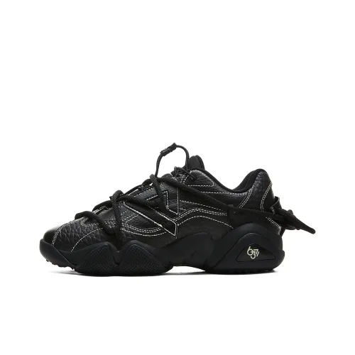 PEAK State Pole 6371 Low Top Casual Shoes Women's All Black