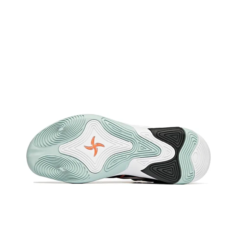 Anta Speedy Decision KT Thompson Cushioning Anti-Slip And Wear-Resistant Mid-Top Basketball Shoes Black Gray Green-4