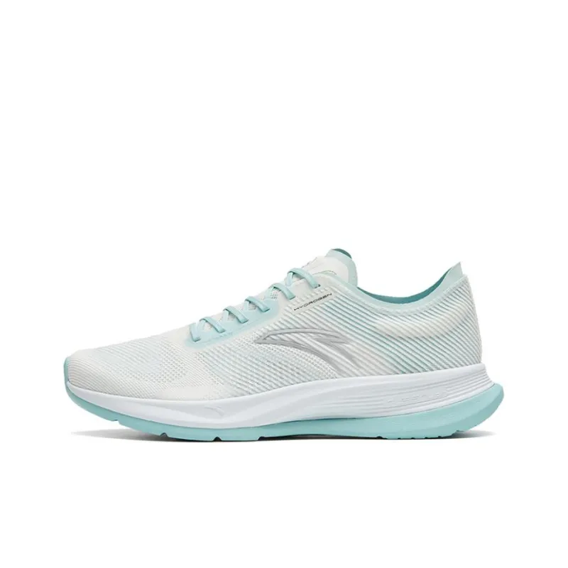 Anta Hydrogen Run V Anti Slip Wear Resistant Low Top Casual Running Shoes Men's White Blue-0