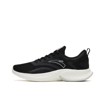 Anta Stinger SE Cushioned Slip Resistant Low Top Running Shoes Black White