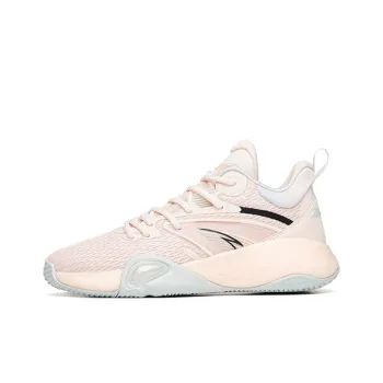 Anta Feather Low Top Performance Basketball Shoes Men's Fair Skin With Pink