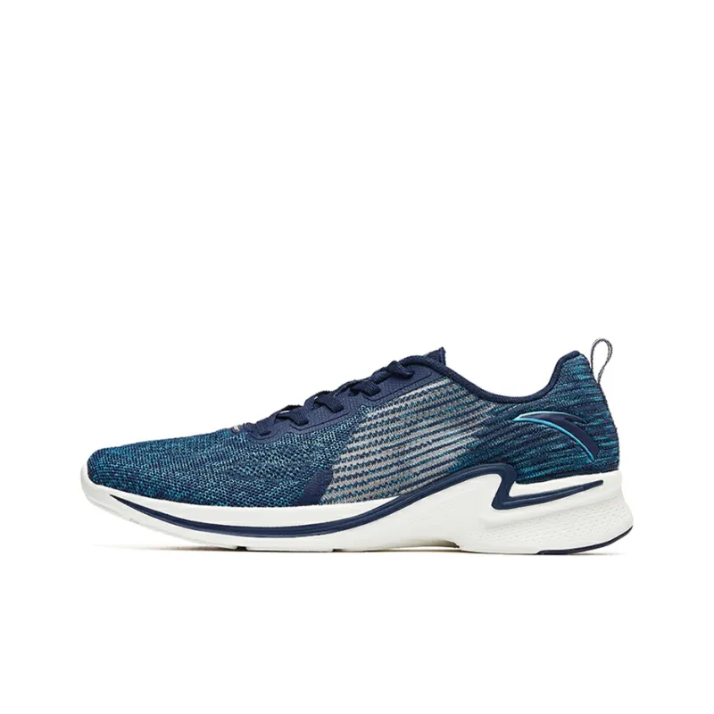 Anta Hydrogen Run II Anti-Slip Wear-Resistant Low-Top Running Shoes Men's Blue-0