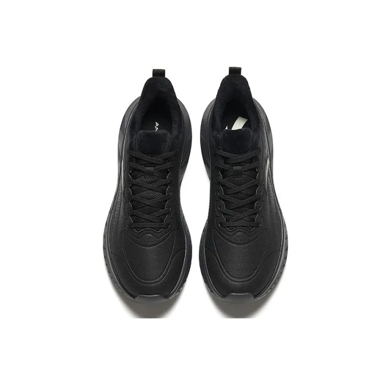 Anta Light Cloud Cushioned Wear-Resistant Lightweight Low-Top Running Shoes Men's Black-3