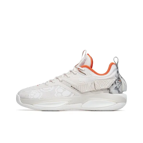 ANTA GH3 Basketball Shoes Men Low-Top Off White/Orange