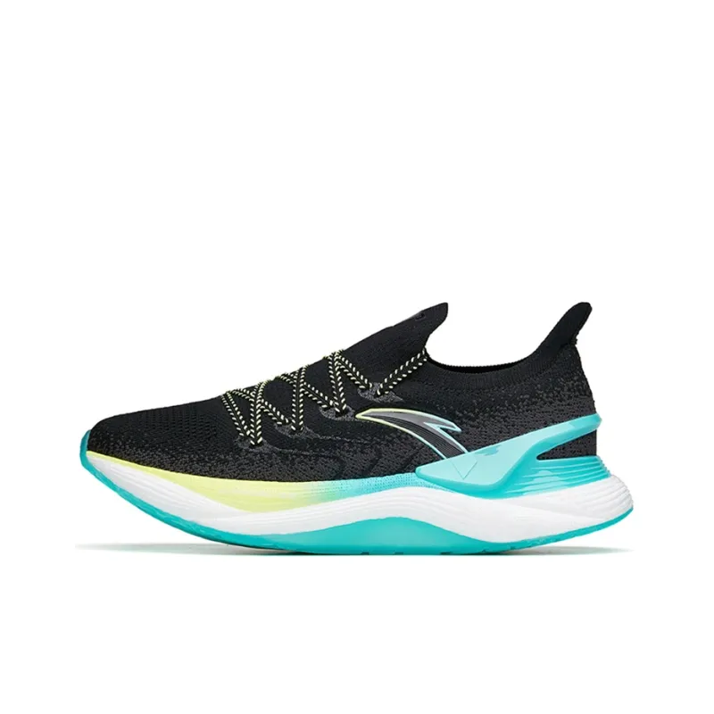 ANTA Chuang 2.0 Pro Running Shoes Men Low Top Black/Yellow/Blue-0