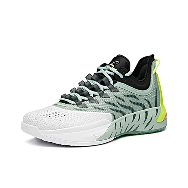 Anta Hayward GH1 Low Cushioning Anti Slip Wear Resistant Breathability Low Top Basketball Shoes Men's Green-2