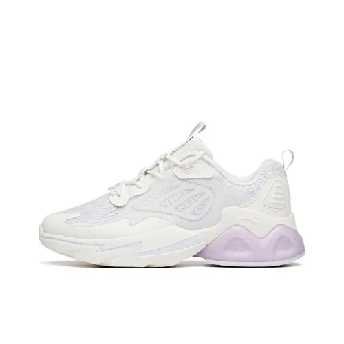 ANTA Millennium 2.0 Chunky Sneakers Women's Low-Top Ivory White/Misty Purple