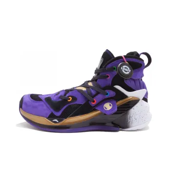 MARVEL x Anta KT4 Anti Slip Wear Resistant High Top Basketball Shoes Men's Purple
