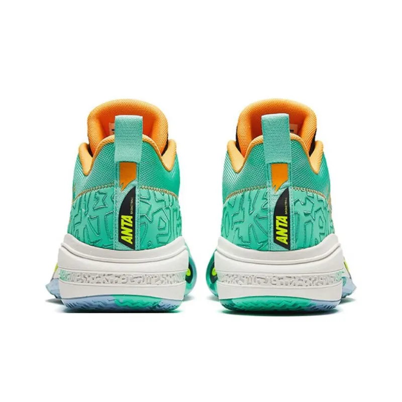 Anta Raid 1 Low-Top Basketball Shoes Men's Green-2