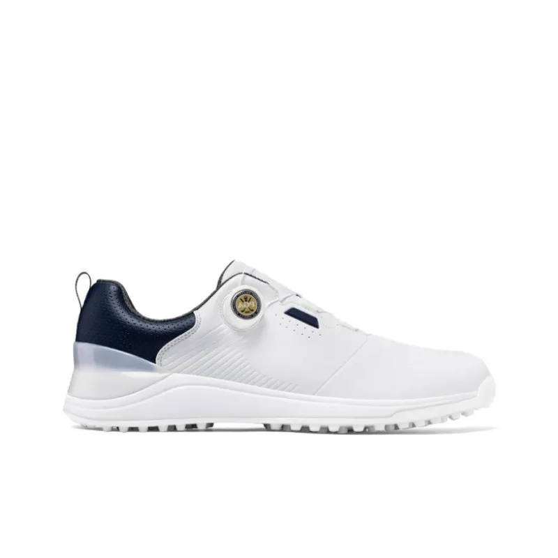 PGM Abrasion Resistant Low Top Golf Shoes Men's White Blue-1