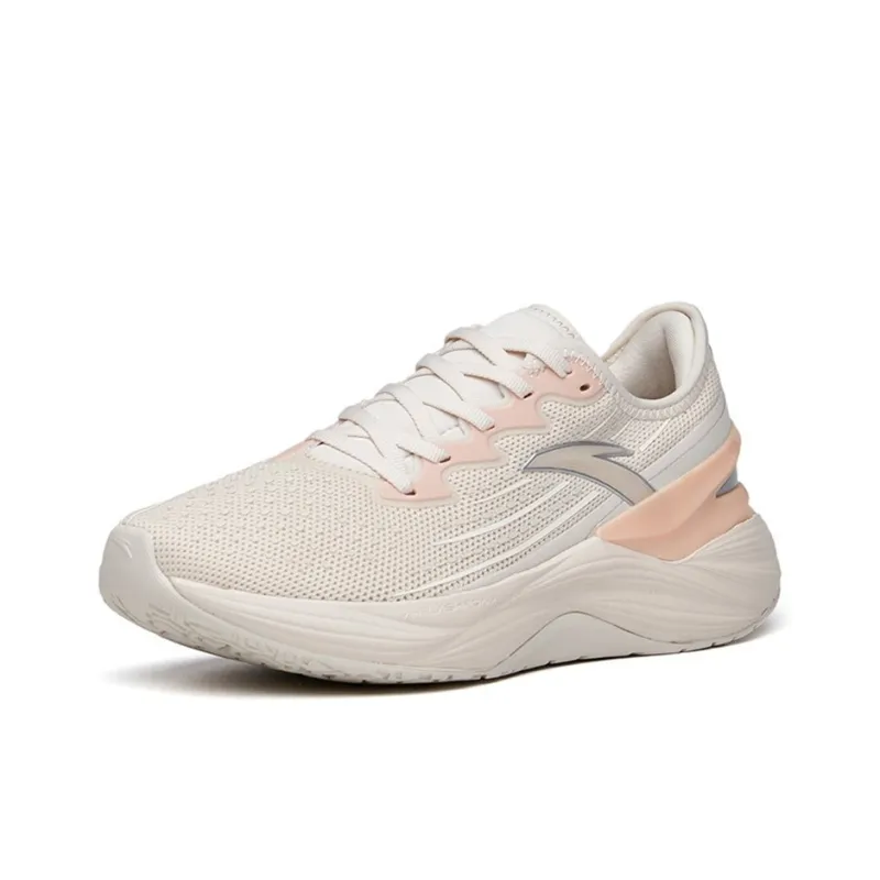 Anta Tron 2.0 Wear-Resistant Low-Top Running Shoes Women's Gray White-1