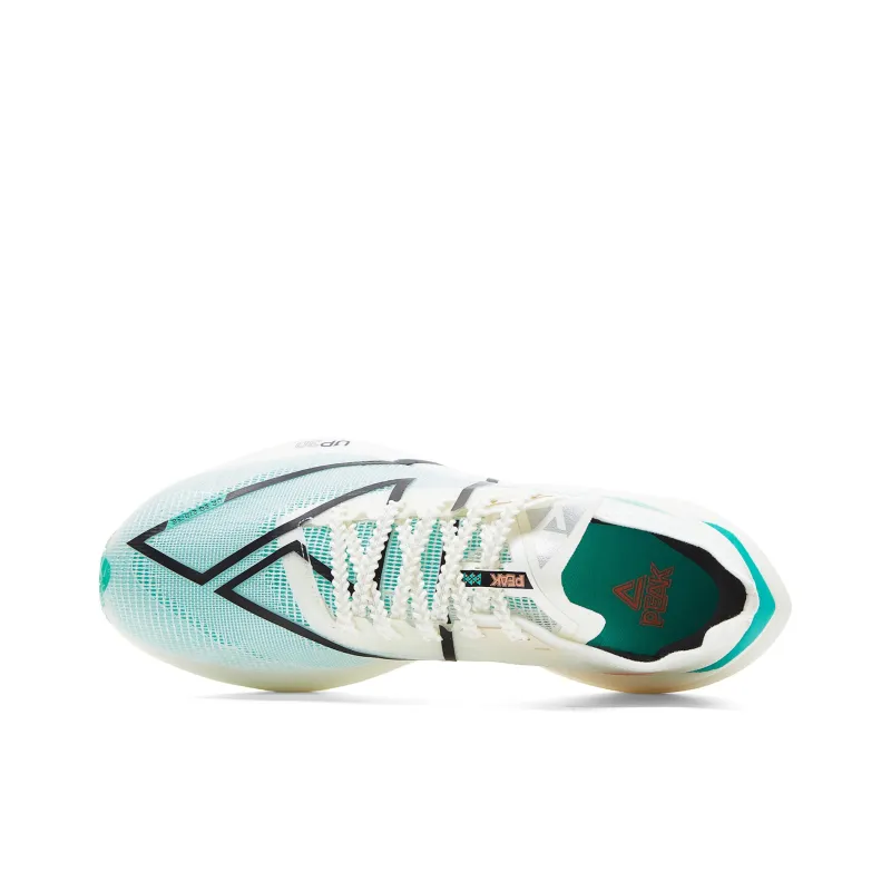 PEAK UP30 3.0 Elite Running Shoes Men Low Top Light White Green-3