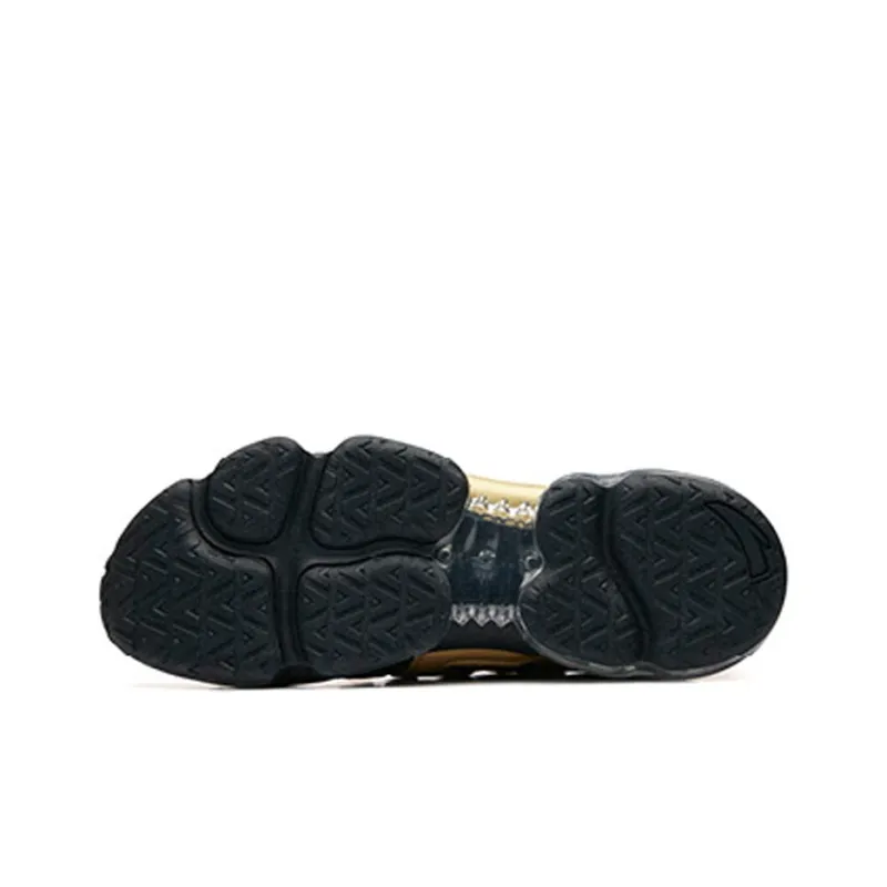 Anta SEEED Anti Slip Wear Resistant Low Top Running Shoes Men's Black Yellow-5