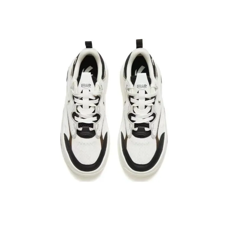 Anta Back Wave 3.0 Lightweight And Breathable Low Top Skateboard Shoes Women's White Black-2
