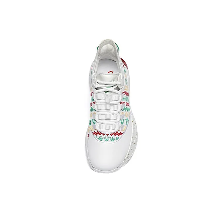 ANTA GH1 Basketball Shoes Men Low Top White/Green/Red-2