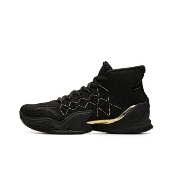 Anta KT3 'Finals' KT High Top Basketball Shoes Men's Black Gold