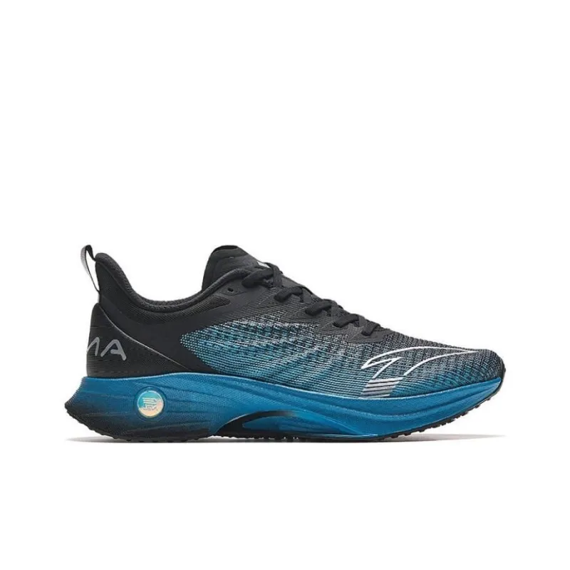 Anta MACH 3.0 Abrasion Resistant Low Top Running Shoes Men's Black Blue-1