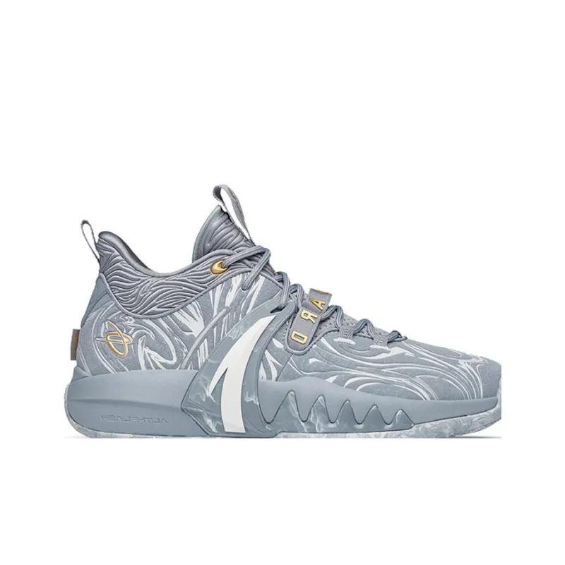 Anta GH2 Cushioned Slip Resistant Support Low Top Basketball Shoes Men's Gray-1