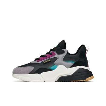 Anta Rubik's Cube Anti Slip And Wear Resistant Warm Low Top Chunky Sneakers Men's Black Gray