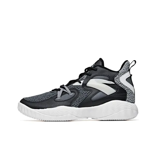 ANTA Wind Tunnel 1 Basketball Shoes Men Mid-Top Black/Dark Gray