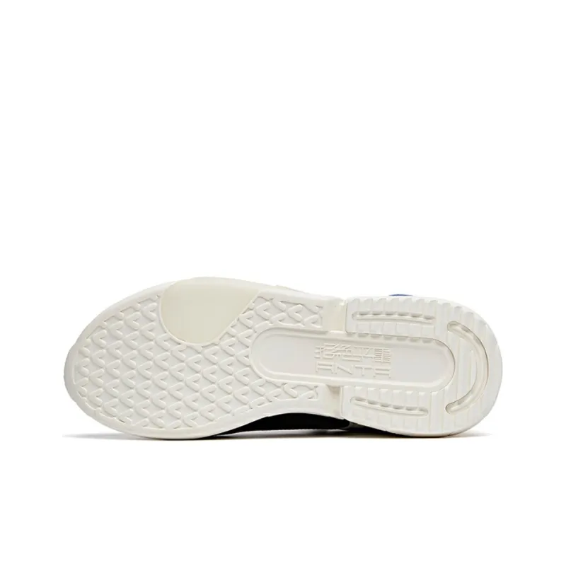 ANTA Rubik's Cube Casual Shoes Men Low Top White Blue Black-4