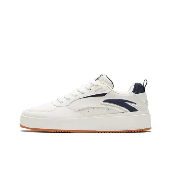 Anta Milk Lid 2 Anti Slip Wear Resistant Low Top Skateboard Shoes Men's White Blue