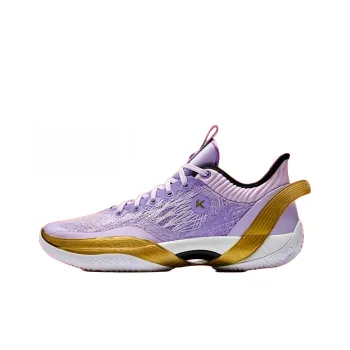 Anta Three point Rain1.0 Cushioning Wear Resistant Low Top Basketball Shoes Men's Purple