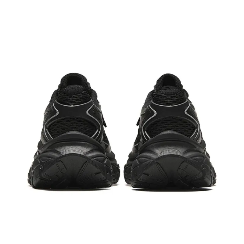 Anta Star Moon Series Cushioning Wear Resistant Low Top Chunky Sneakers Men's Black-3