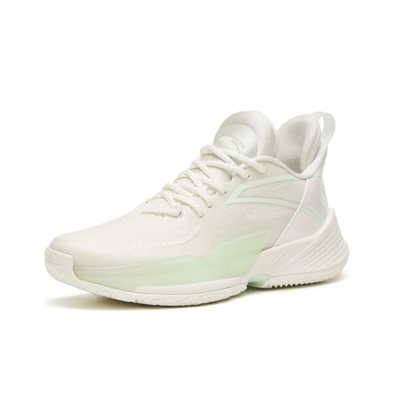 ANTA Light Horseman 3 Basketball Shoes Men Low Top Jade Rabbit/White-1