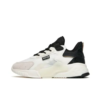 Anta Rubik's Cube Non slip Wear resistant Shock Absorption Low Top Chunky Sneakers Women's White Gray Black