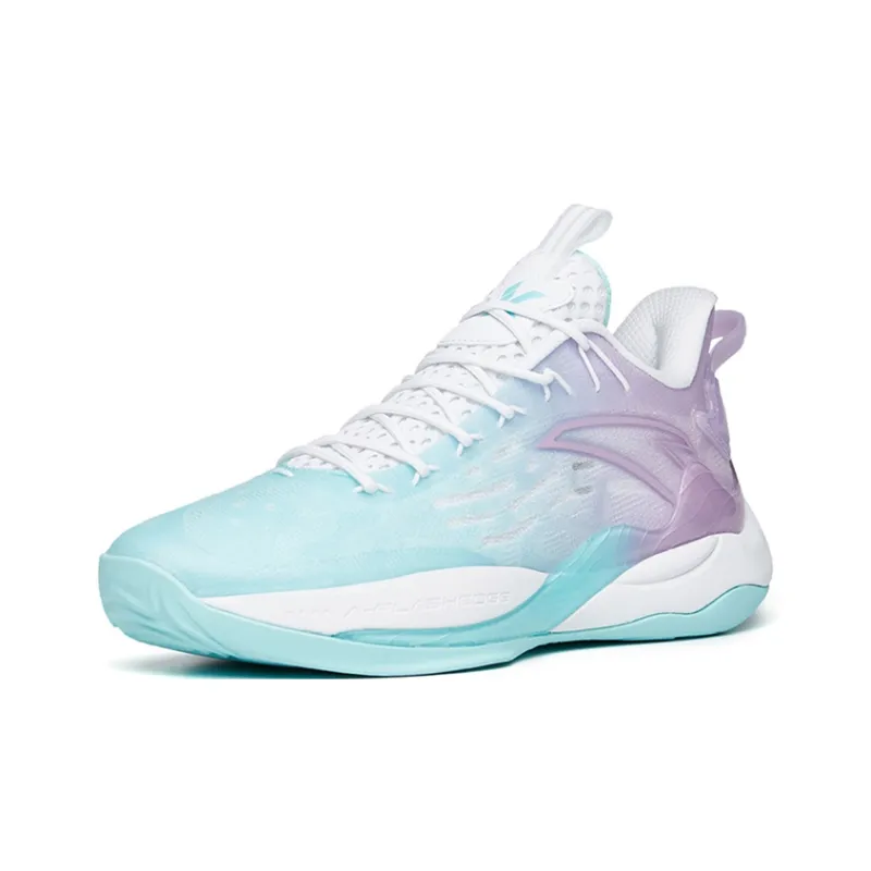 Anta Mountain 2 Cushioning Anti-Slip And Wear-Resistant Low-Top A-Flashedge Basketball Shoes Blue Purple White-1