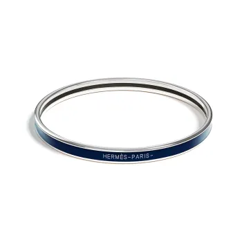HERMES Enamel Bangles Women's Blue