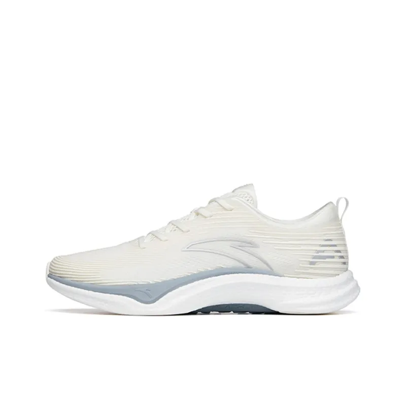 ANTA Four Generations Of Hydrogen Running Running Shoes Men Low Top Ivory White/Gray-0