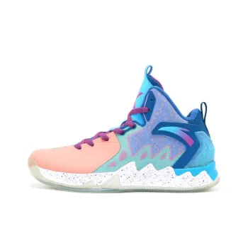 Anta KT2 Basketball Collection Cushioning Wear Resistant Low Top Basketball Shoes Men's Blue/Pink