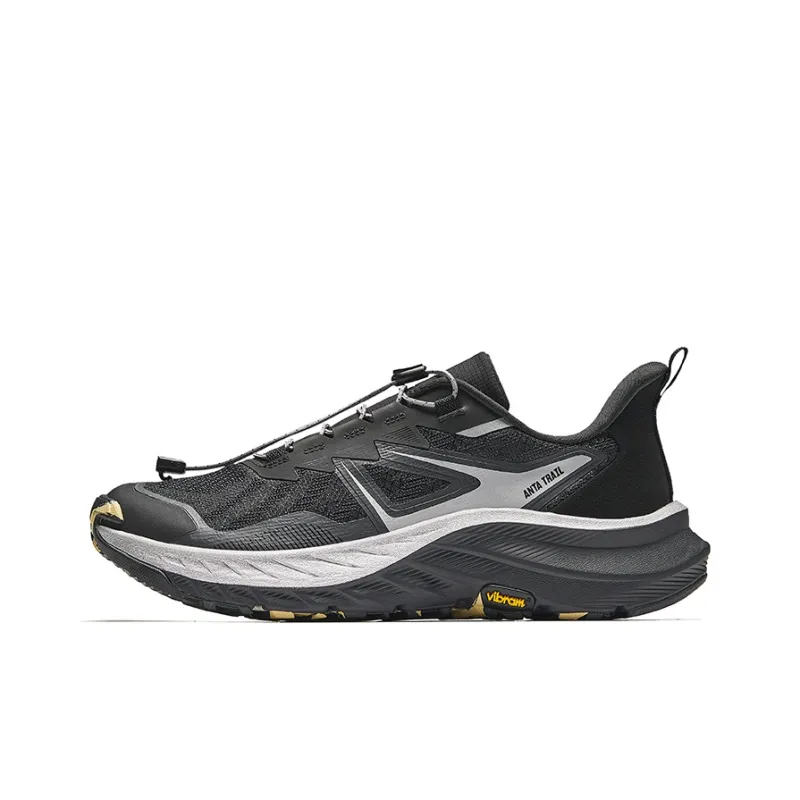 Anta Low Top Running Shoes Men's Black-0