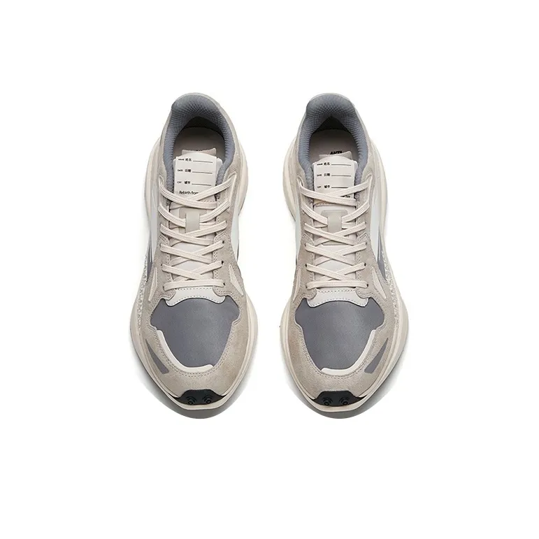 Anta Star 202 Td Shock Absorbers With Slip Resistant And Abrasion Resistant Properties Low Top Running Shoes Men's Gray-2