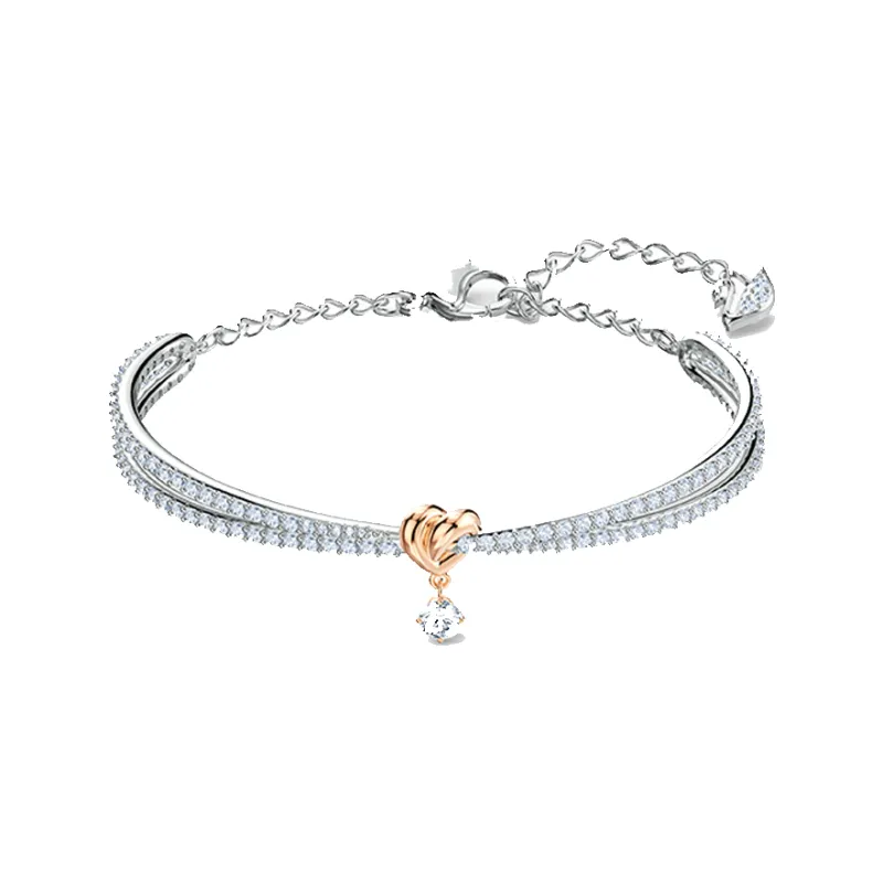 Swarovski Artificial Crystal Bangles Women's-0