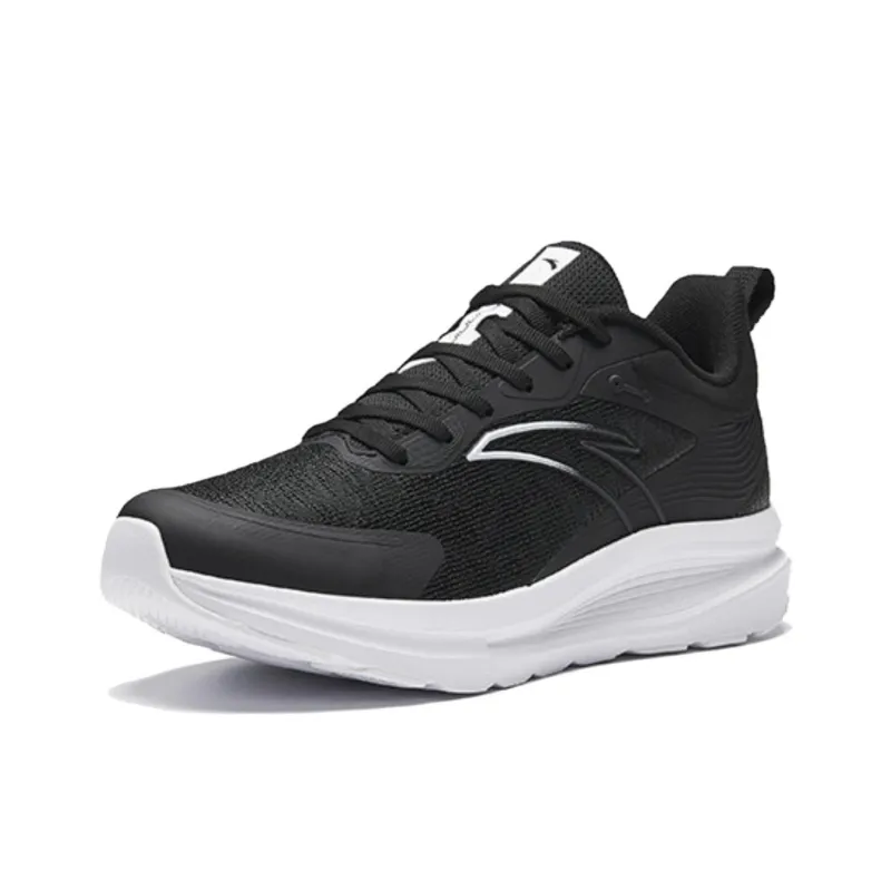 Anta Cloud Journey Cushioning Rebound Low Top Running Shoes Men's Black-2
