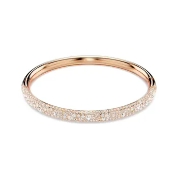 Swarovski Faux Crystal, Rose Gold Tone Plated Bangles Women's Rose Gold