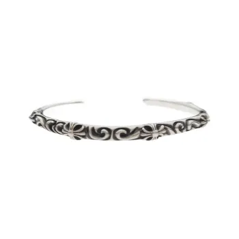 Chrome Hearts 925 Sterling Silver Bangles Unisex Silver