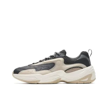 Anta Through Cushioned Slip-Resistant Low-Top Chunky Sneakers Men's Gray
