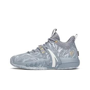 Anta GH2 Cushioned Slip Resistant Support Low Top Basketball Shoes Men's Gray