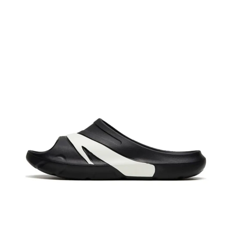 Anta C37 Series Slip Resistant Slide Slippers Men's Black-0