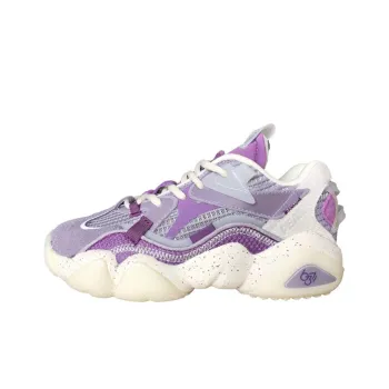 PEAK State Pole 6371 Anti Slip And Wear Resistant Breathable Low Top Chunky Sneakers Women's Purple