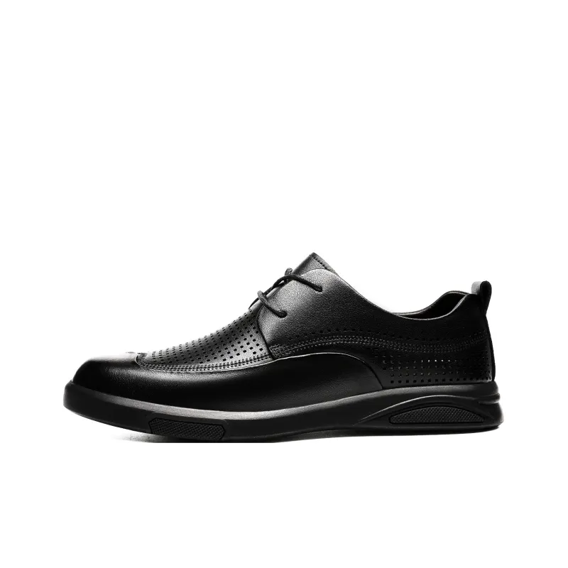 CHINT Dress Shoes Men Low Top Black-0