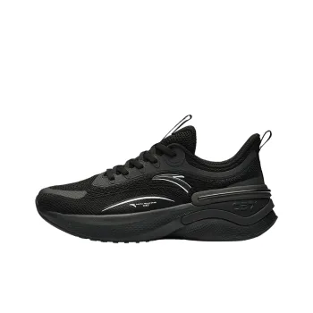 Anta C37 Series Drifting Breathable Low Top Running Shoes Women's Black White